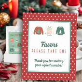 Editable Gevor Sign Ugly Sweater Party Poster