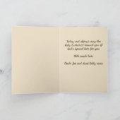 Editable Girl mit Candle First Heilige Kommune Karte (Innenseite)