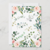 Editable Girl Safari Kinderdusche Einladung (Rückseite)