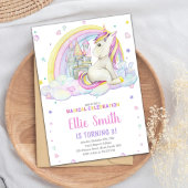 Editable Girls Fantasy Party Card mit Magic Einladung