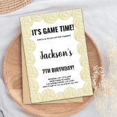 Editable Girls oder Boys Sports Party Card mit Net Einladung