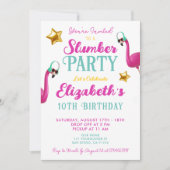 EDITABLE Girls SLEEPOVER Slumber Geburtstagsparty Einladung (Vorderseite)