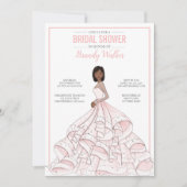 Editable Glam Bride Brautparty Einladung (Vorderseite)