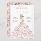 Editable Glam Bride Brautparty Einladung (Vorne/Hinten)