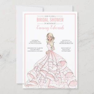 Editable Glam Bride Brautparty Einladung