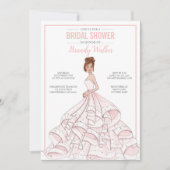 Editable Glam Bride Brautparty Einladung (Vorderseite)