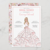 Editable Glam Bride Brautparty Einladung (Vorne/Hinten)