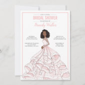 Editable Glam Bride Brautparty Einladung (Vorderseite)
