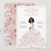 Editable Glam Bride Brautparty Einladung (Vorne/Hinten)