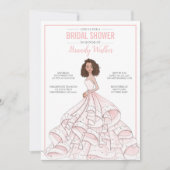 Editable Glam Bride Brautparty Einladung (Vorderseite)