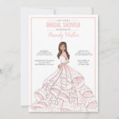 Editable Glam Bride Brautparty Einladung (Vorderseite)