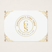 Editable Gold Vielen Dank Karte (Rückseite)