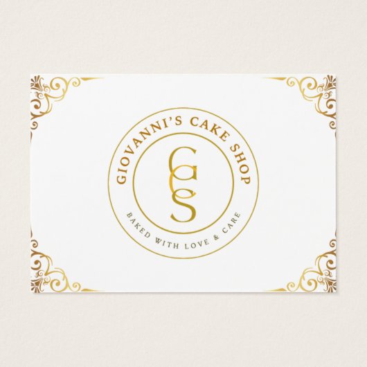 Editable Gold Vielen Dank Karte (Rückseite)