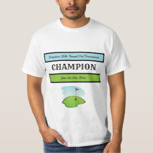 Editable Golf Champion T-Shirt