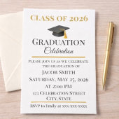 Editable Graduation Invitation 5x7  Einladung