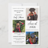 Editable Graduation Photo Invite 2026 Einladung (Rückseite)