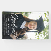 Editable Graduation Sign, Add Your Photo Banner (Horizontal)