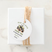 Editable Green ATV Bike Birthday Circle Geschenkanhänger (Beispiel)