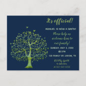 Editable Green Family Tree Adoption Einladung (Vorderseite)