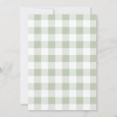 EDITABLE Green Tractor Baby Dusche Ranch Farm Einladung (Rückseite)