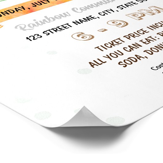 Editable Greenery Appreciation Luncheon Flyer Poster (Ecke)