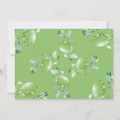 EDITABLE Greenery Elephant Baby Shower Einladung (Rückseite)