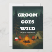 EDITABLE Groom Goes Wild Bachelor Party Einladung (Vorderseite)