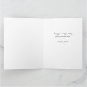 Editable Gruß and Age | 3 Foto Geburtstag Karte (Innenseite)