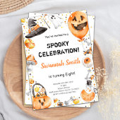 Editable Halloween Birthday Einladung