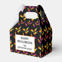 Editable Halloween Candy Corn Pattern