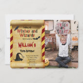 Editable Halloween Foto Einladung (Vorderseite)