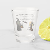 Editable Halloween Glass: ‘Happy Halloween" Schnapsglas (Rückseite)