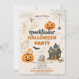 Editable Halloween Invite | Magische Spooky Nacht Einladung