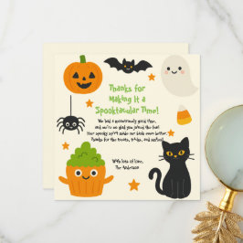 Editable Halloween - Little Monster Bash - Dankeskarte