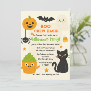Editable Halloween - Little Monster Bash - Einladung