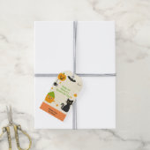 Editable Halloween - Little Monster Bash - Geschenkanhänger (Mit Garn)