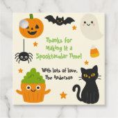 Editable Halloween - Little Monster Bash - Geschenkanhänger (Vorderseite)