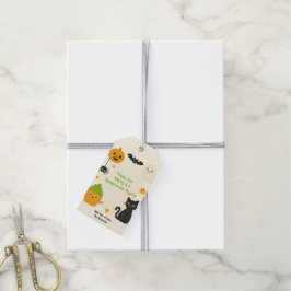 Editable Halloween - Little Monster Bash - Geschenkanhänger