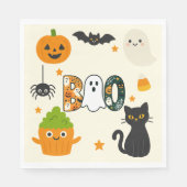 Editable Halloween - Little Monster Bash - Serviette (Vorderseite)