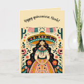 Editable Happy Quinceañera Karte (Vorderseite)
