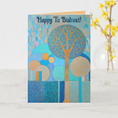 Editable Happy Tu Bishvat Karte (Gelbe Blume)
