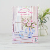 Editable Happy Valentine's Day Card Einladung (Stehend Vorderseite)