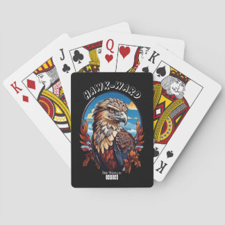Editable Hawk-Ward Classic Playing Cards Spielkarten