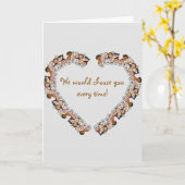 Editable Heart of Kids Adoption abgeschlossen Karte (Gelbe Blume)