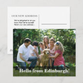 Editable Hello Neighbor,  New Address, intro Ankündigungspostkarte (Vorne/Hinten)