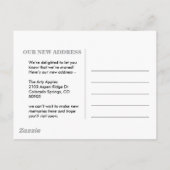 Editable Hello Neighbor, New Address, intro Ankündigungspostkarte (Rückseite)