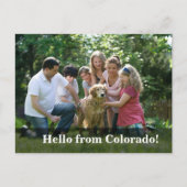 Editable Hello Neighbor, New Address, intro Ankündigungspostkarte (Vorderseite)