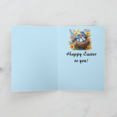 Editable Hello Spring Happy Oaster Karte (Innenseite)