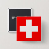 Editable Hintergrund, die Flagge von der Schweiz Button (Vorne & Hinten)