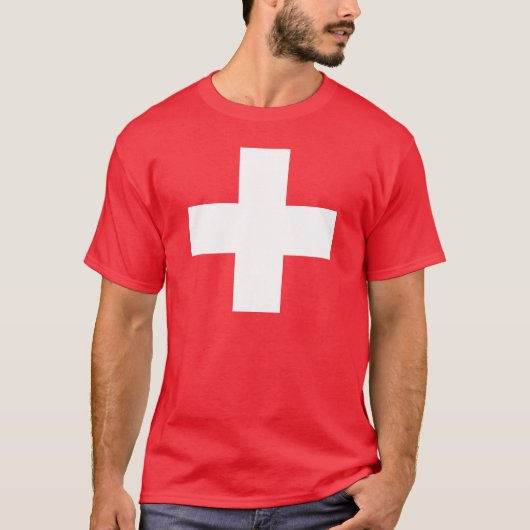 Editable Hintergrund Farbe, die Flagge von der T-Shirt (Vorderseite)